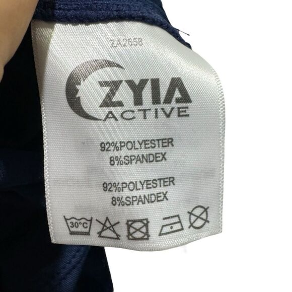 ZYIA Active Havana Cinched Tank Navy XL Workout Racerback Crop NWT - Picture 11 of 11